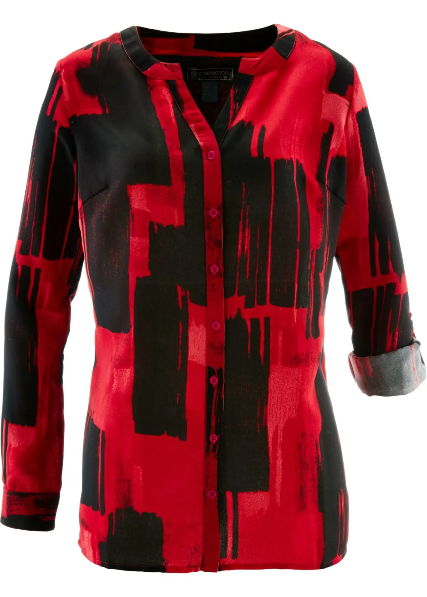 Discount Blusa larga de gasa con estampado Mujer Camisas Y Blusas