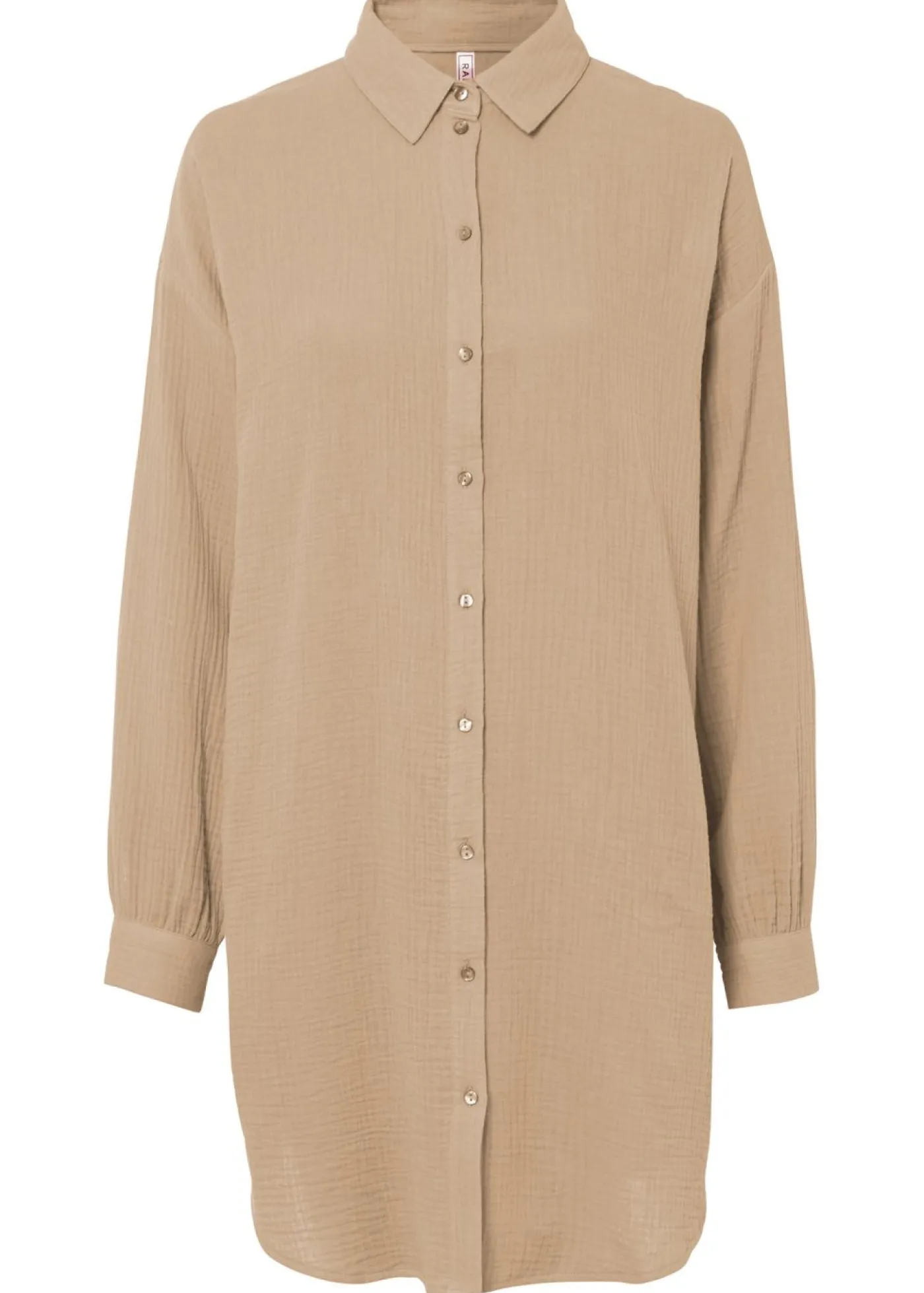 New Blusa larga de muselina con corte holgado Mujer Camisas Y Blusas|Novedades
