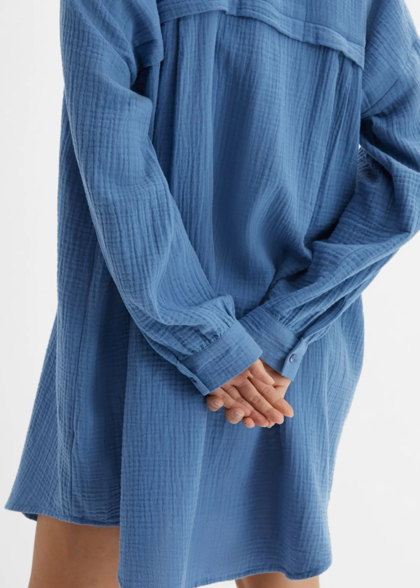 Discount Blusa larga de muselina con corte holgado Mujer Camisas Y Blusas|Novedades