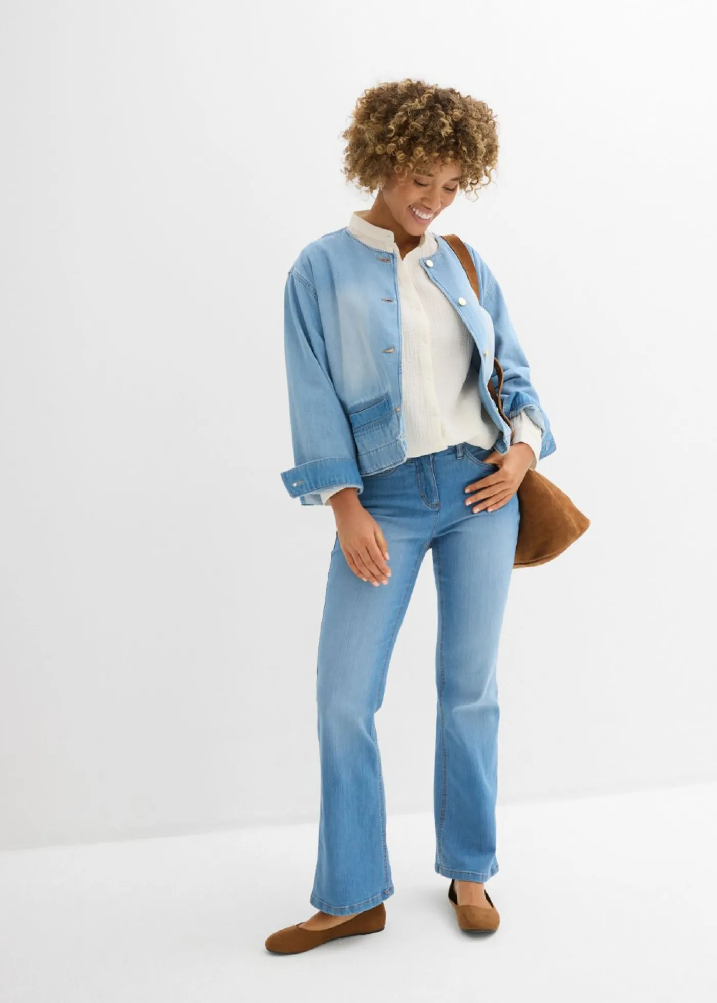 Discount Blusa larga de muselina ligera Mujer Camisas Y Blusas|Novedades