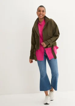 Hot Blusa larga de muselina ligera Mujer Camisas Y Blusas|Novedades