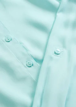 Outlet Blusa larga de viscosa Mujer Camisas Y Blusas