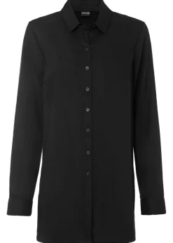 Outlet Blusa larga de viscosa pura Mujer Camisas Y Blusas
