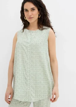 Clearance Blusa larga de viscosa suave Mujer Conjuntos De Ropa|Camisas Y Blusas