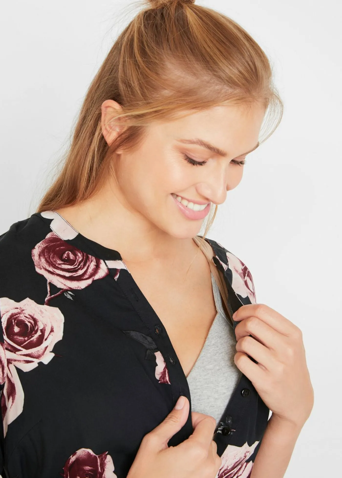 Blusa larga premamá/de lactancia Mujer Premamá