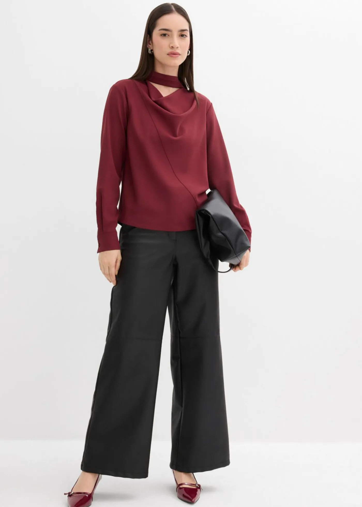 Clearance Blusa ligeramente brillante Mujer Esenciales|Camisas Y Blusas