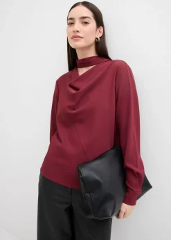 Clearance Blusa ligeramente brillante Mujer Esenciales|Camisas Y Blusas