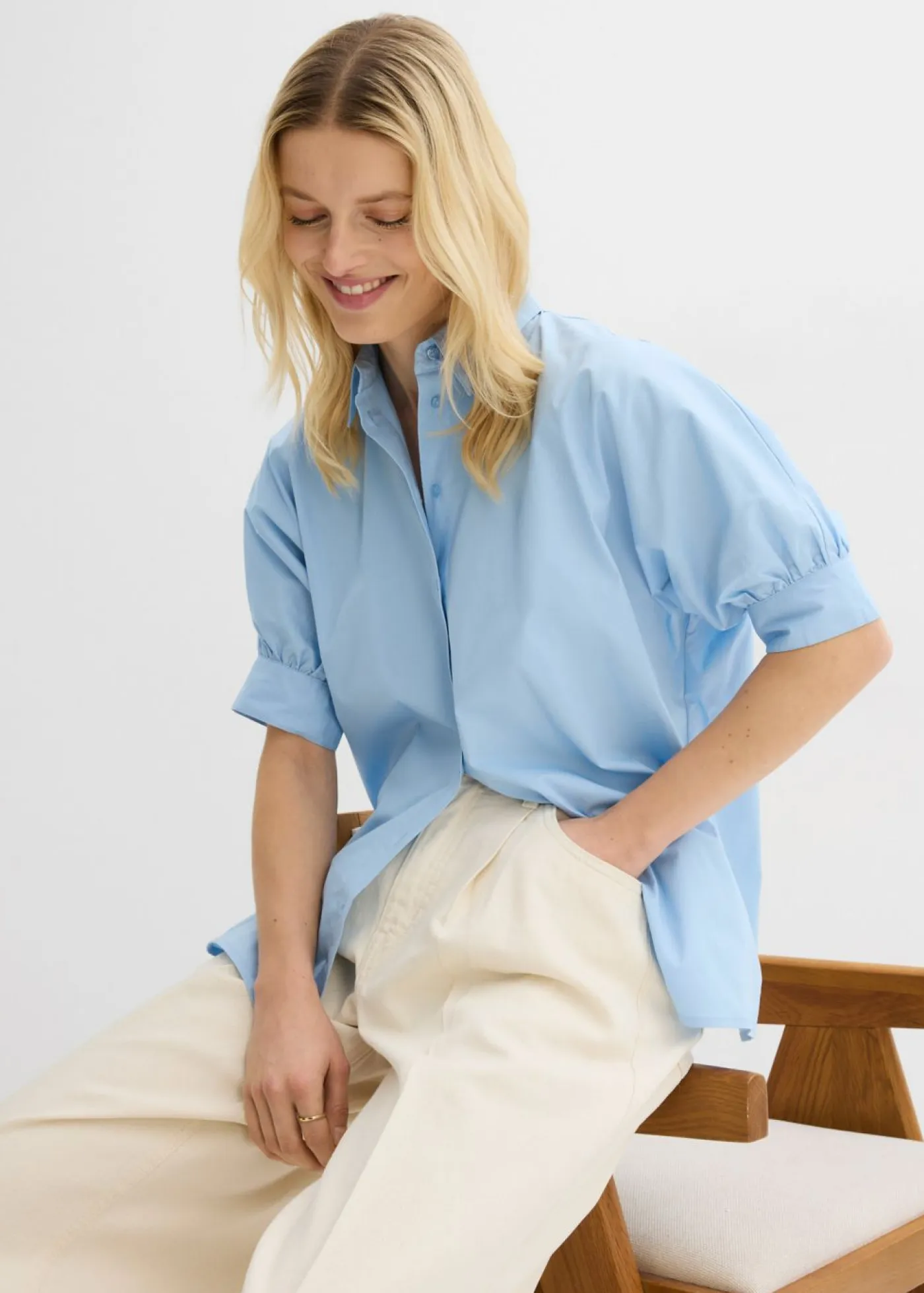 New Blusa oversize Mujer Esenciales|Camisas Y Blusas