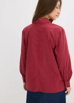 Clearance Blusa oversize con mangas voluminosas Mujer Esenciales|Camisas Y Blusas