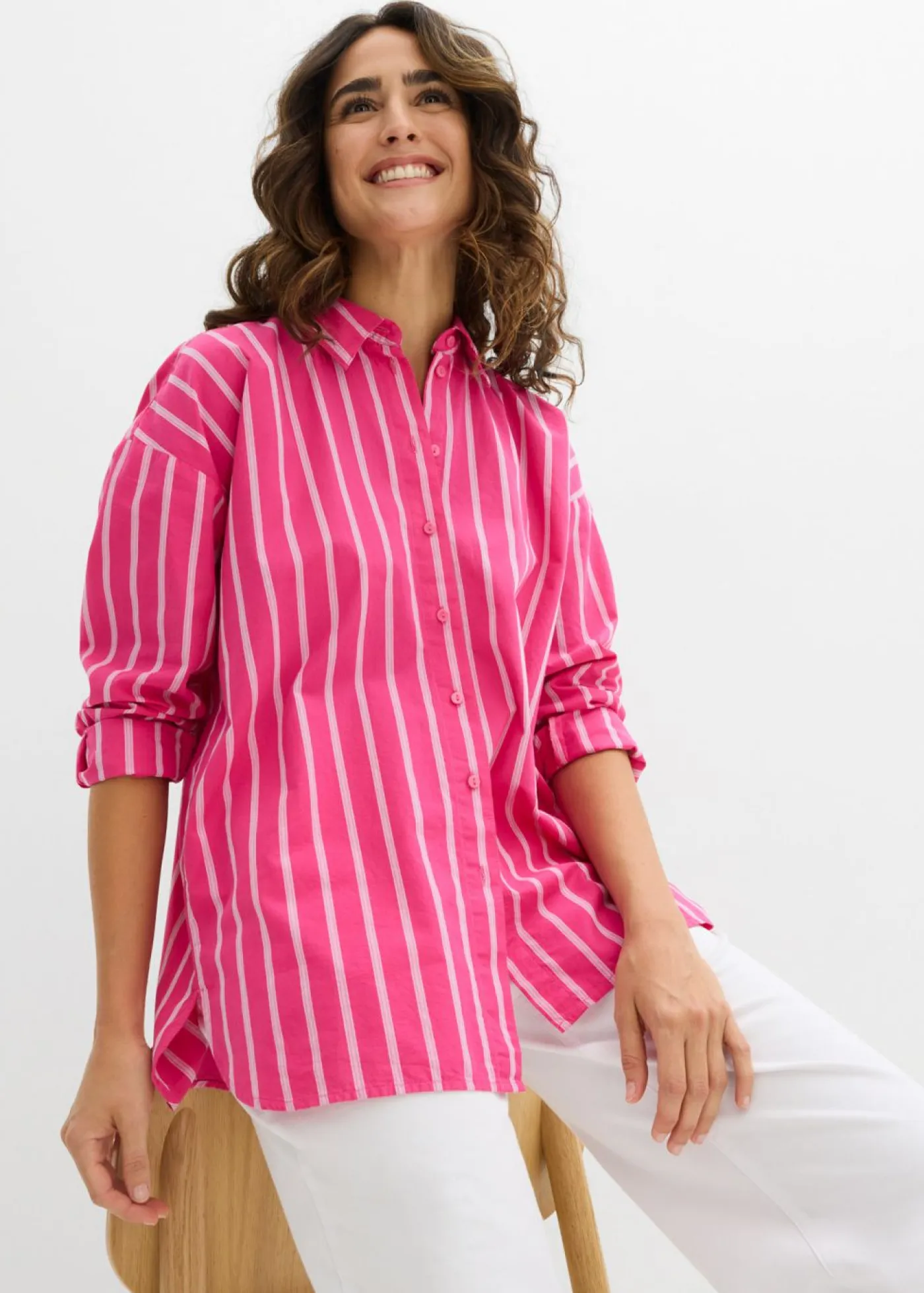 Sale Blusa oversize de algodón puro Mujer Camisas Y Blusas
