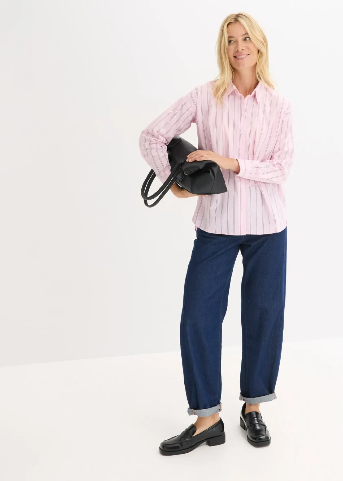 Online Blusa oversize de algodón puro Mujer Camisas Y Blusas