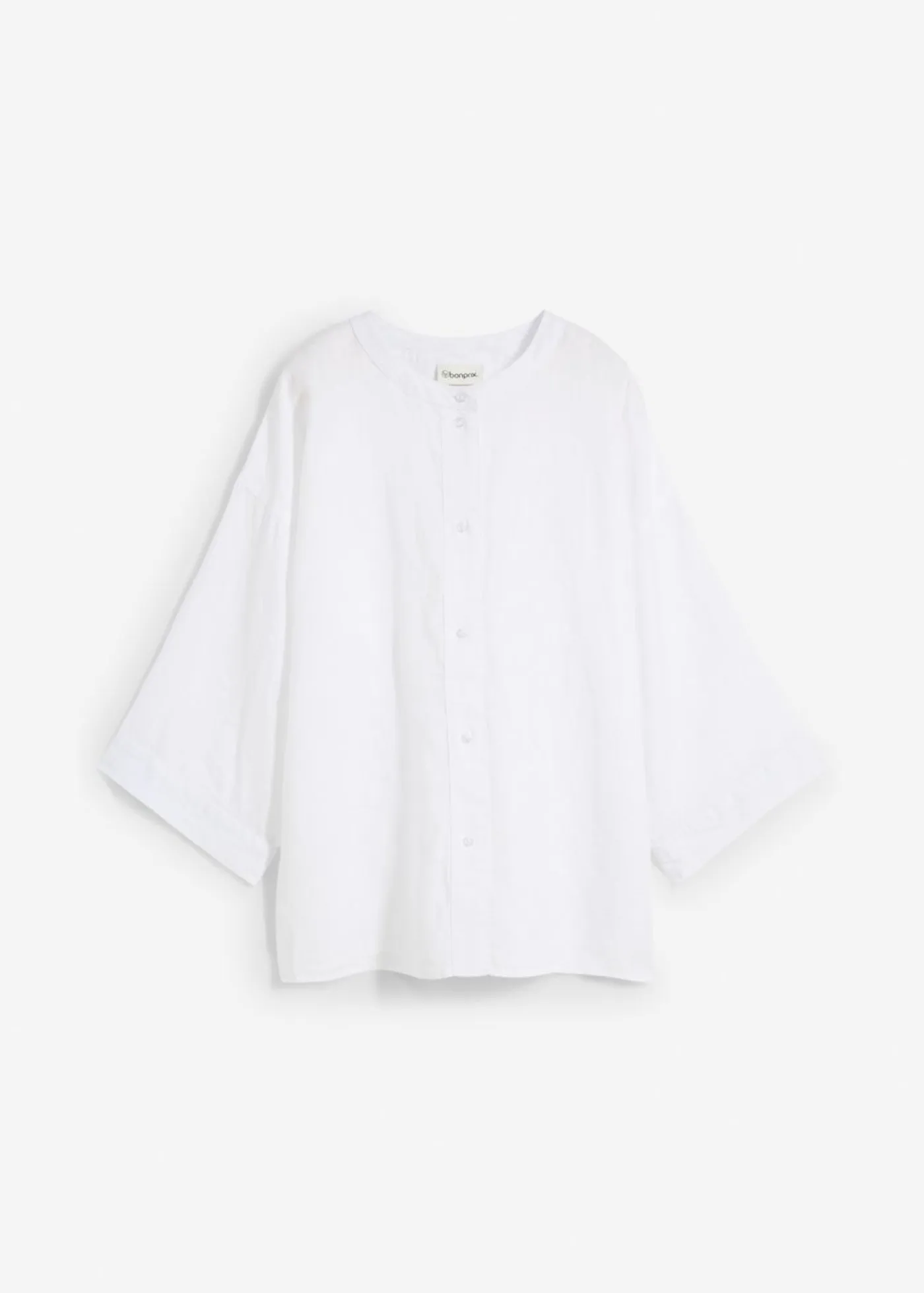 Blusa oversize de lino puro Mujer Premium|Camisas Y Blusas