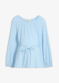 Sale Blusa premamá de muselina pura de algodón Mujer Premamá