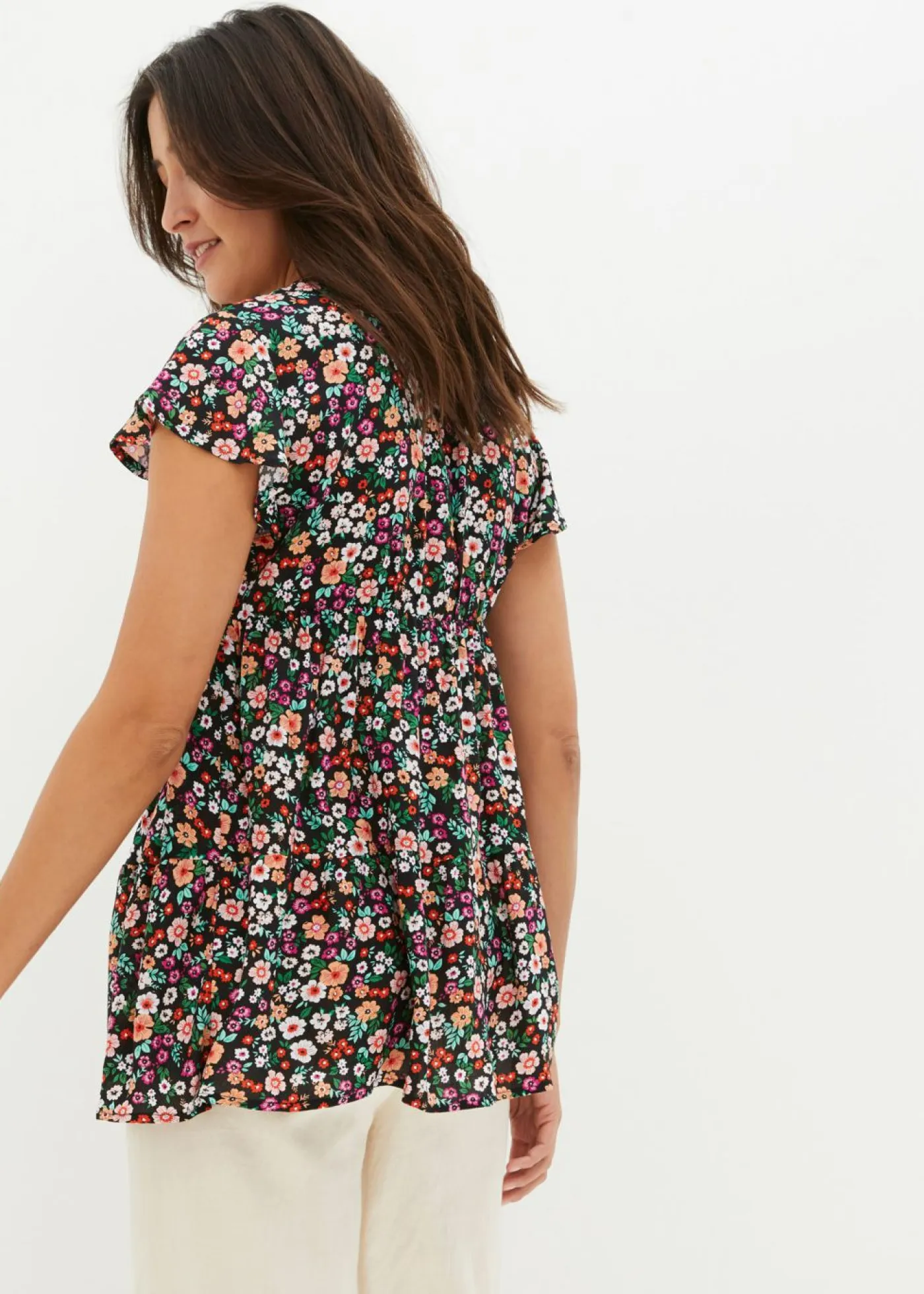 Discount Blusa premamá y de lactancia 2 en 1 de viscosa fluida Mujer Premamá