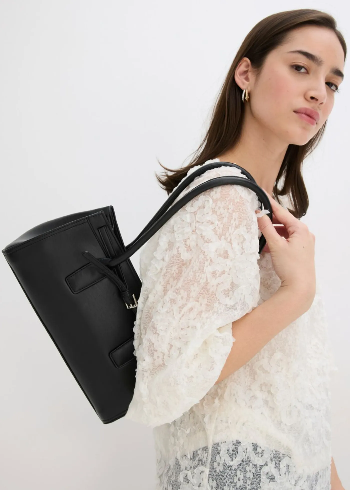 Blusa sin cierre con estampado floral texturizado Mujer Camisas Y Blusas