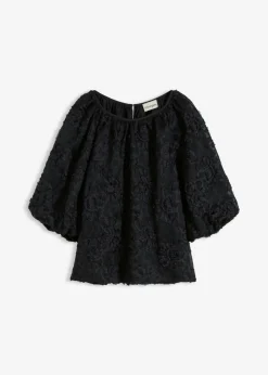 Hot Blusa sin cierre con estampado floral texturizado Mujer Camisas Y Blusas