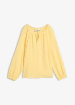 Sale Blusa sin cierre de muselina ligera Mujer Camisas Y Blusas|Novedades