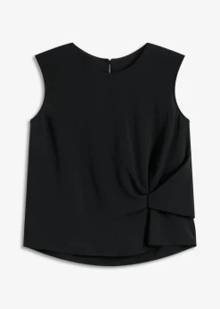 Hot Blusa sin mangas con nudos Mujer Camisas Y Blusas|Camisetas