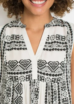 Clearance Blusa sin mangas de viscosa suave Mujer Camisas Y Blusas|Camisetas
