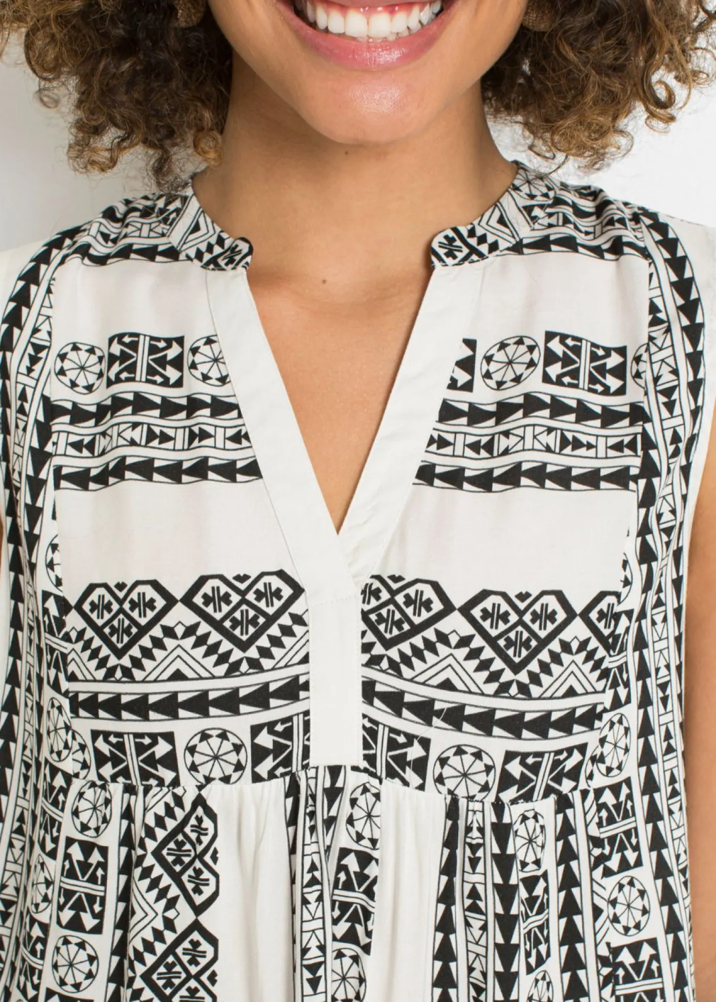 Clearance Blusa sin mangas de viscosa suave Mujer Camisas Y Blusas|Camisetas