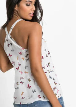 Best Blusa sin mangas de viscosa pura Mujer Camisas Y Blusas|Camisetas