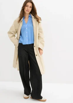 Hot Blusa tipo boxy de mezcla de viscosa Mujer Camisas Y Blusas|Novedades