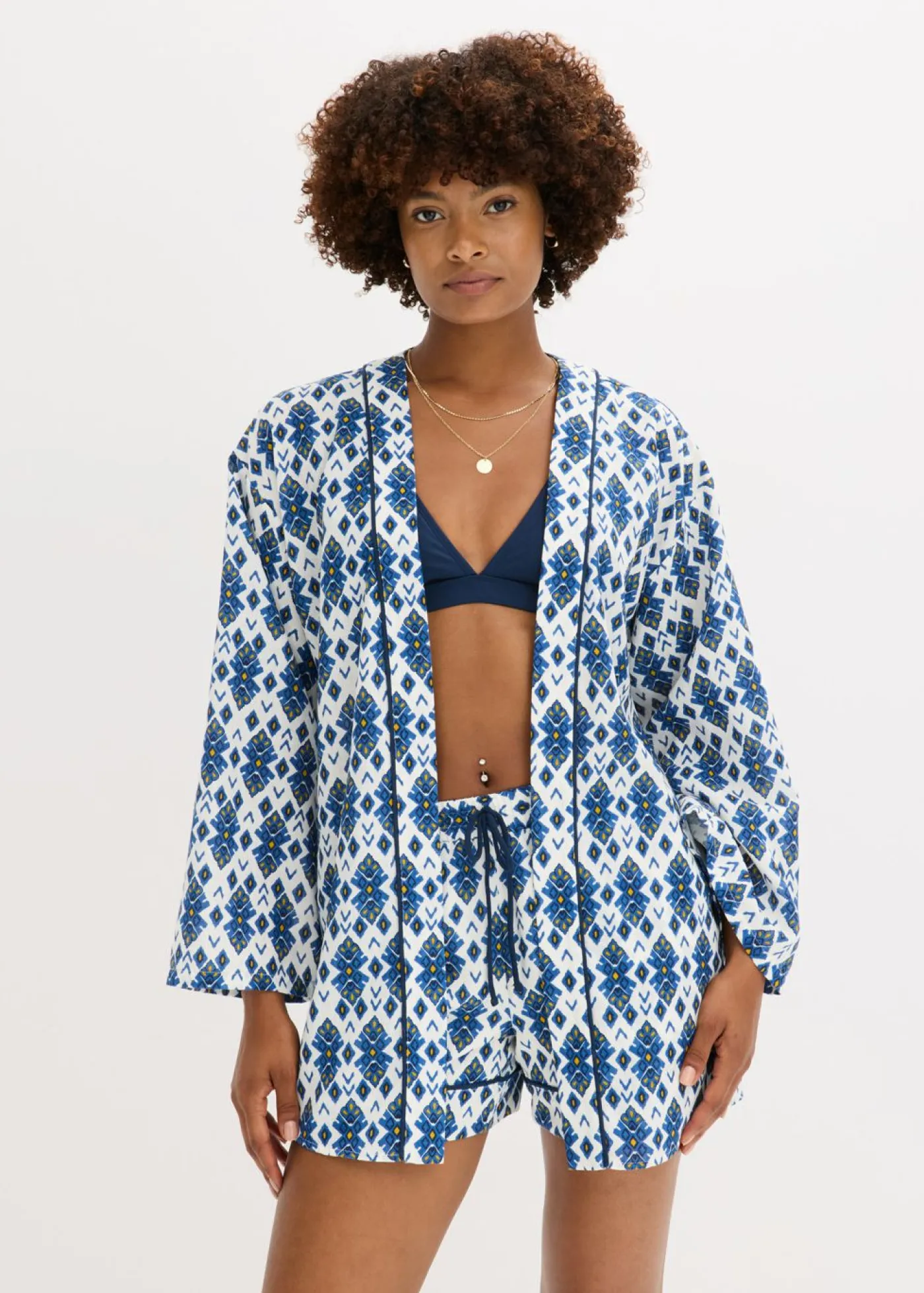 Hot Blusa tipo kimono Mujer Conjuntos De Ropa|Camisas Y Blusas