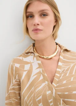 Clearance Blusa tipo kimono con aspecto de lino Mujer Camisas Y Blusas