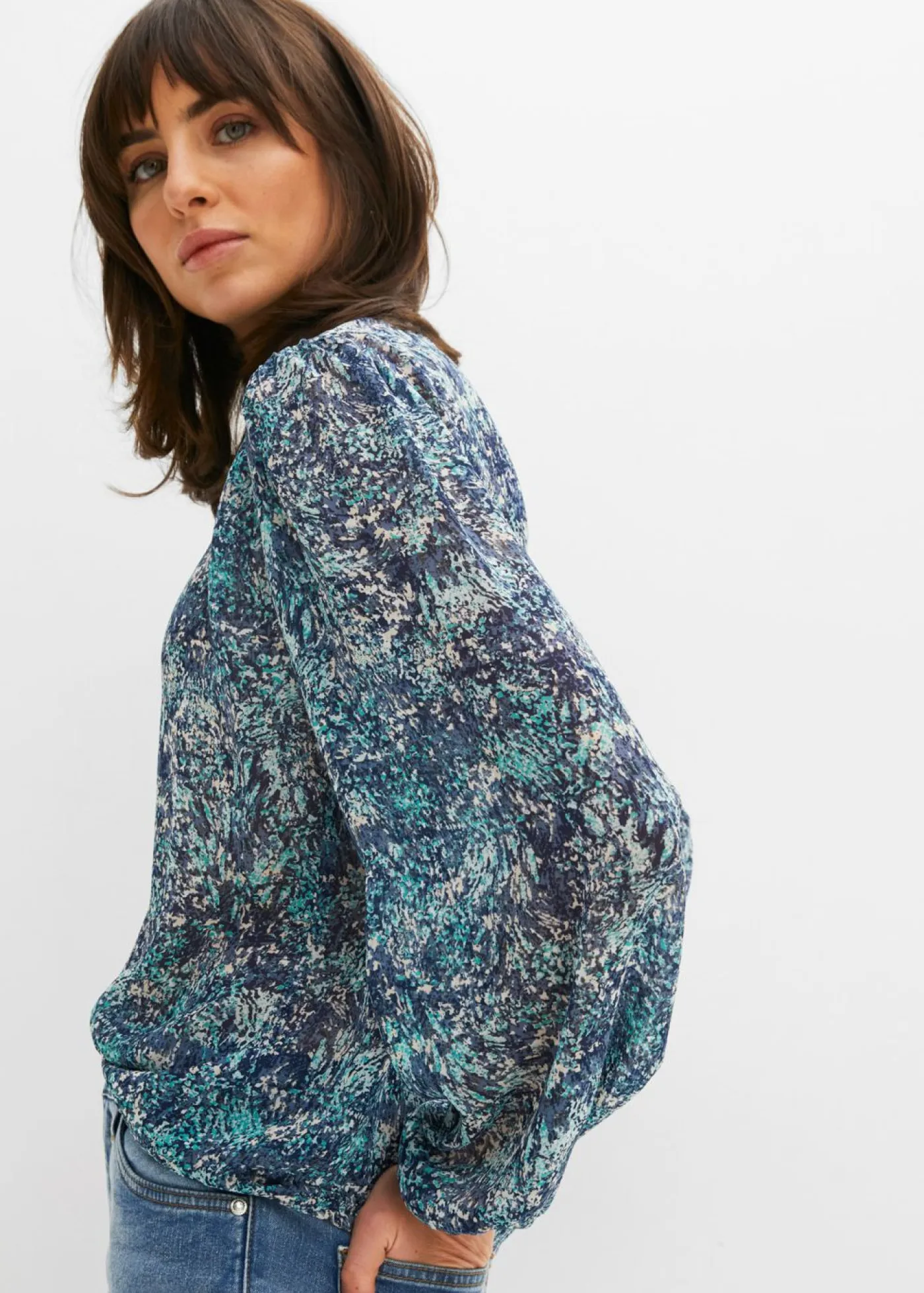 Online Blusa tipo túnica Mujer Camisas Y Blusas