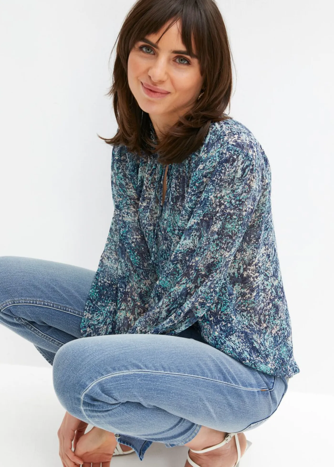Online Blusa tipo túnica Mujer Camisas Y Blusas