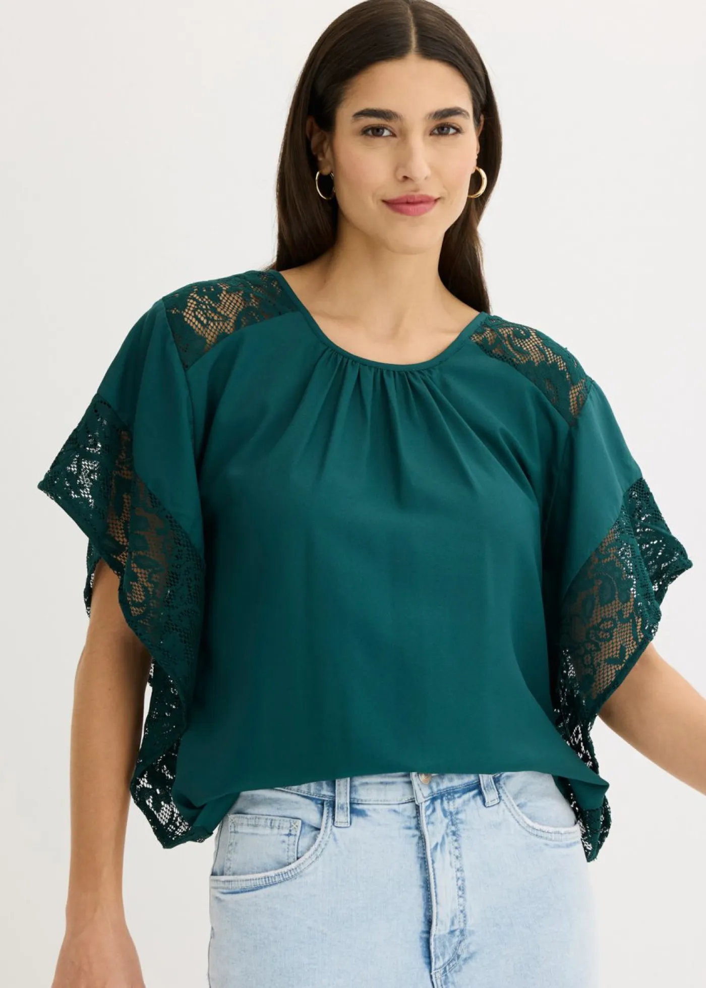 Outlet Blusa tipo túnica con aplicaciones Mujer Camisas Y Blusas