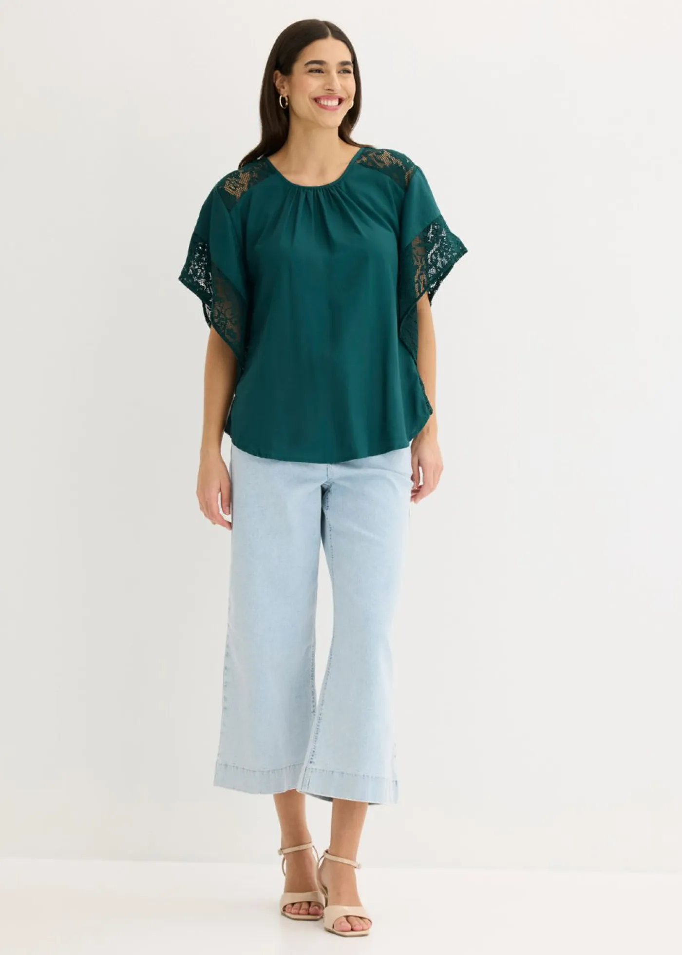 Outlet Blusa tipo túnica con aplicaciones Mujer Camisas Y Blusas