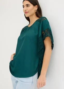 Outlet Blusa tipo túnica con aplicaciones Mujer Camisas Y Blusas