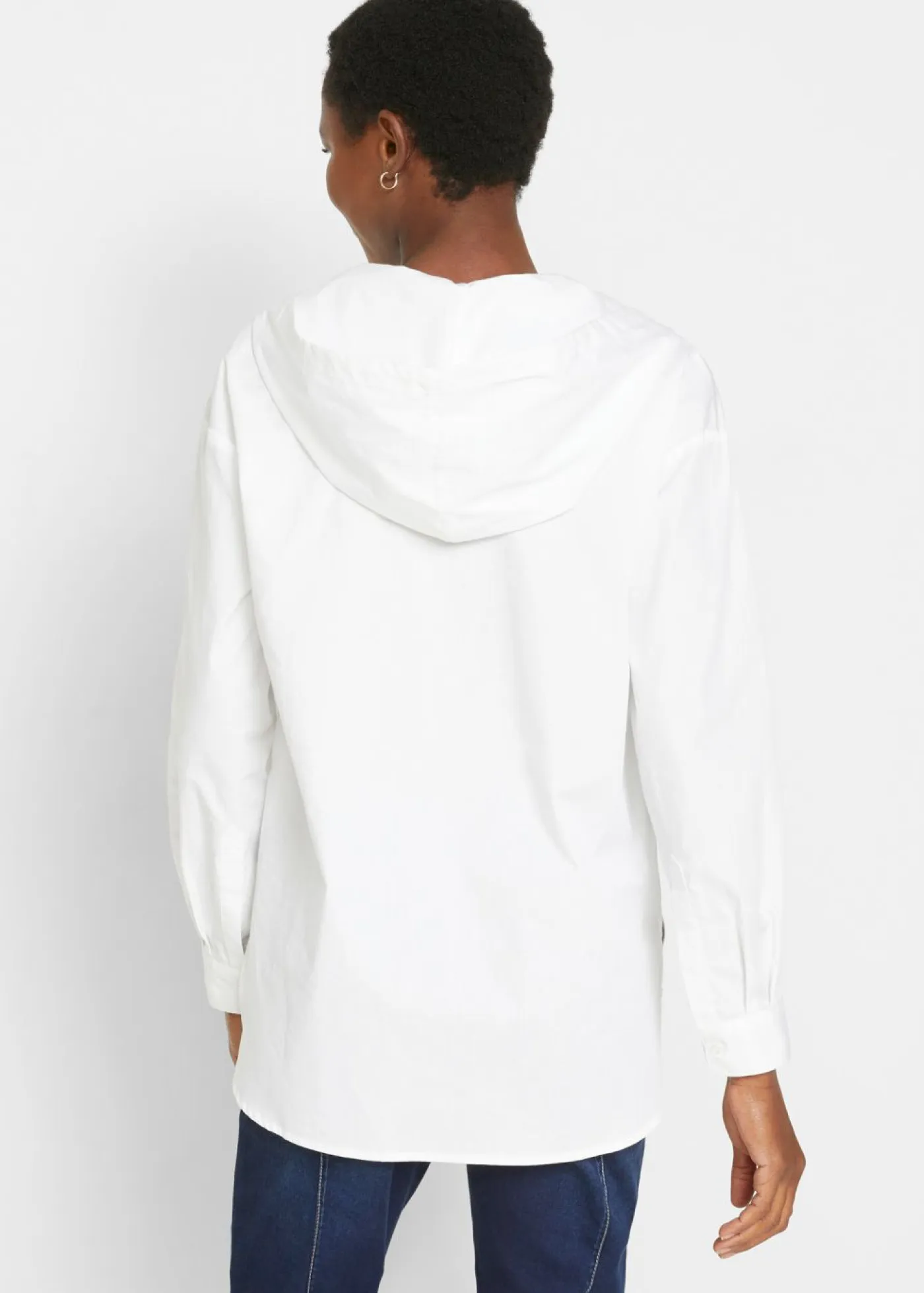 Blusa tipo túnica de algodón orgánico puro Mujer Camisas Y Blusas