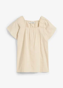 Blusa tipo túnica de milrayas de algodón Mujer Camisas Y Blusas