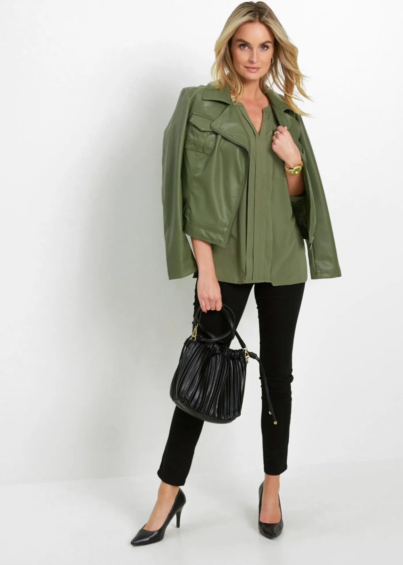 New Blusa tipo túnica de viscosa fluida Mujer Camisas Y Blusas