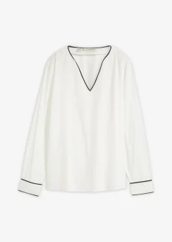 Outlet Blusa tipo túnica de viscosa fluida Mujer Camisas Y Blusas