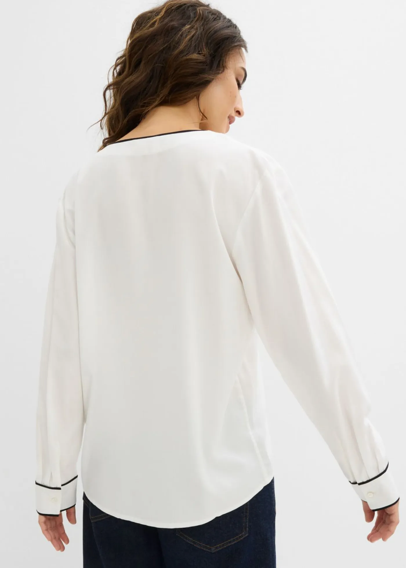 Outlet Blusa tipo túnica de viscosa fluida Mujer Camisas Y Blusas