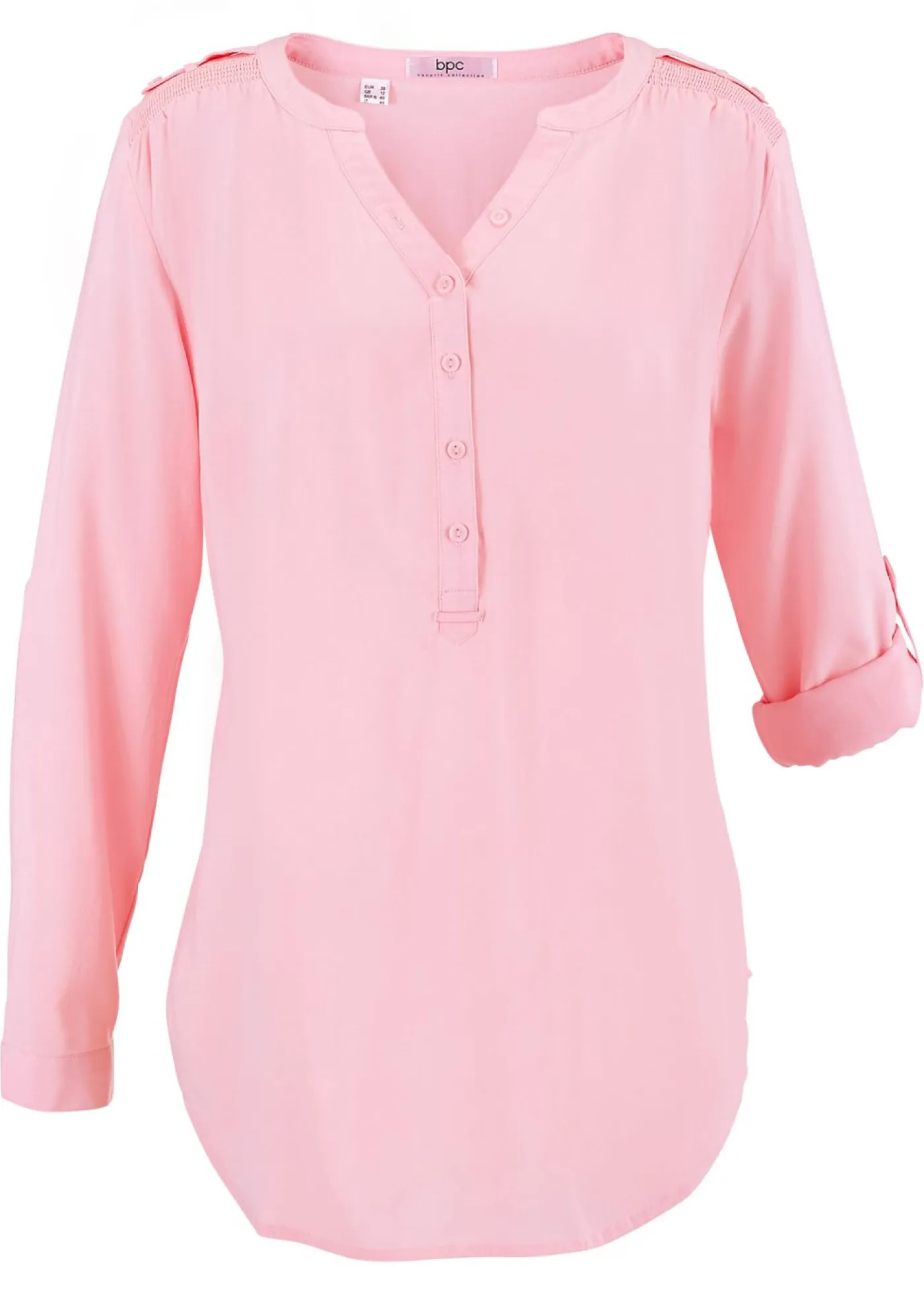 Sale Blusa tipo túnica de viscosa suave Mujer Camisas Y Blusas