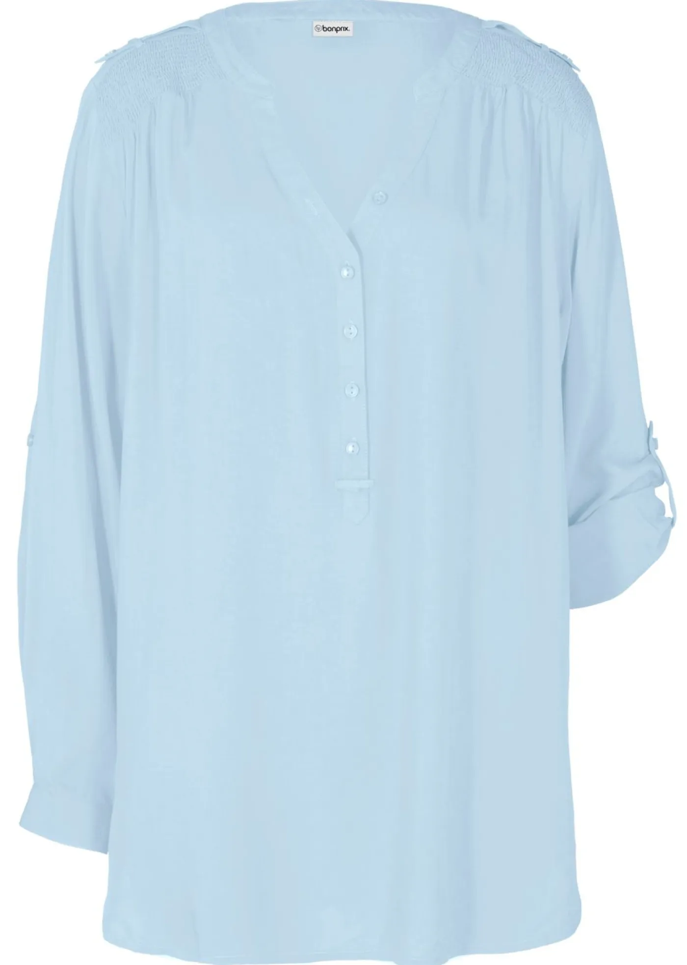Sale Blusa tipo túnica de viscosa suave Mujer Camisas Y Blusas