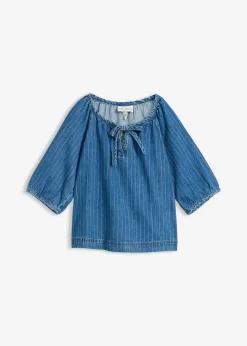 Discount Blusa tipo túnica, vaquera, de algodón Mujer Camisas Y Blusas|Novedades
