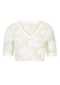 Sale Blusa tirolesa de encaje con botones Mujer Camisas Y Blusas