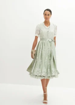 Sale Blusa tirolesa de encaje con botones Mujer Camisas Y Blusas