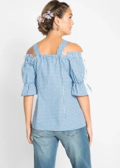Hot Blusa tradicional con media manga Mujer Camisas Y Blusas