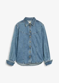 Hot Blusa vaquera Mujer Camisas Y Blusas