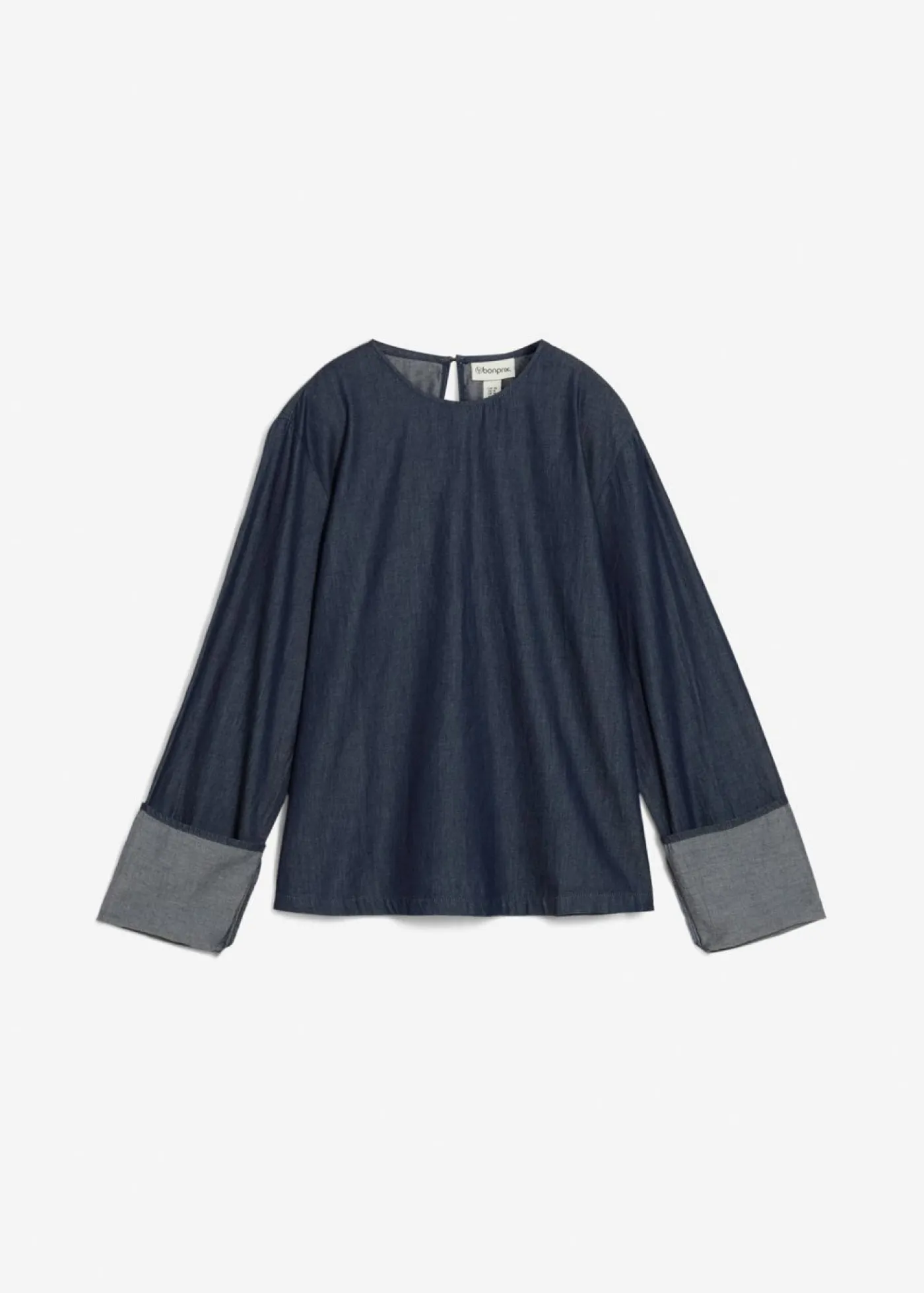 Sale Blusa vaquera con mangas anchas Mujer Camisas Y Blusas