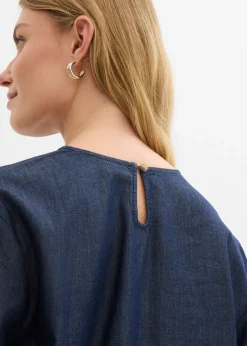 Sale Blusa vaquera con mangas anchas Mujer Camisas Y Blusas