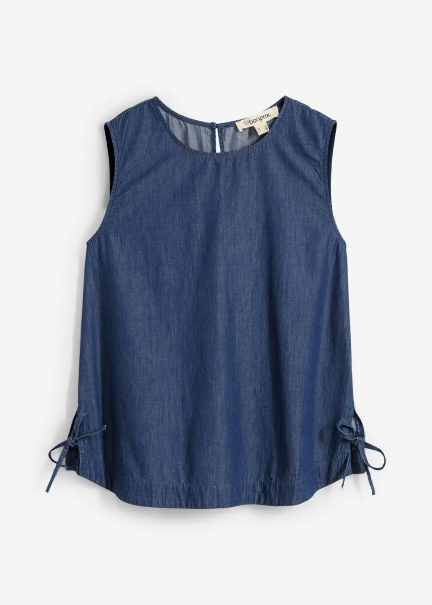 Outlet Blusa vaquera de algodón orgánico Mujer Camisas Y Blusas|Camisetas