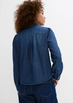 Discount Blusa vaquera de algodón puro Mujer Camisas Y Blusas
