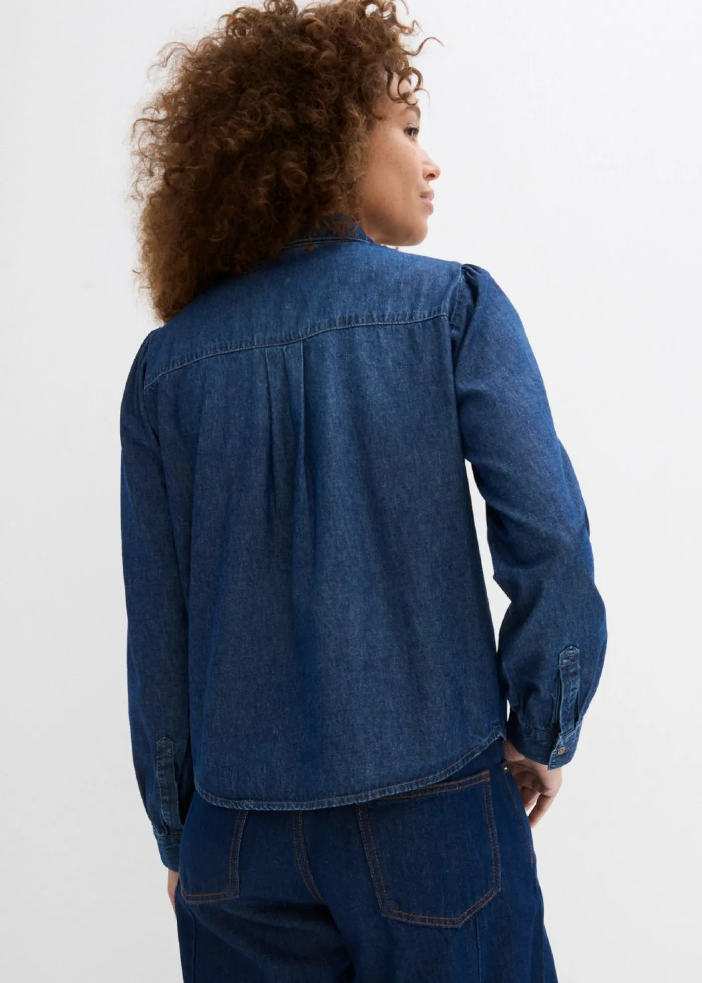 Discount Blusa vaquera de algodón puro Mujer Camisas Y Blusas